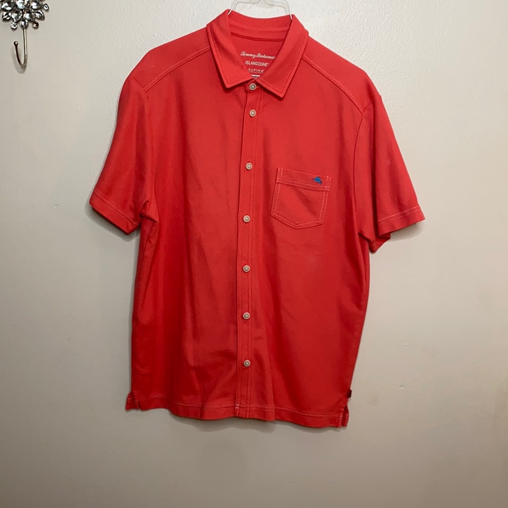 Coral colored, Men’s M, Polo worn once, LIKE NEW